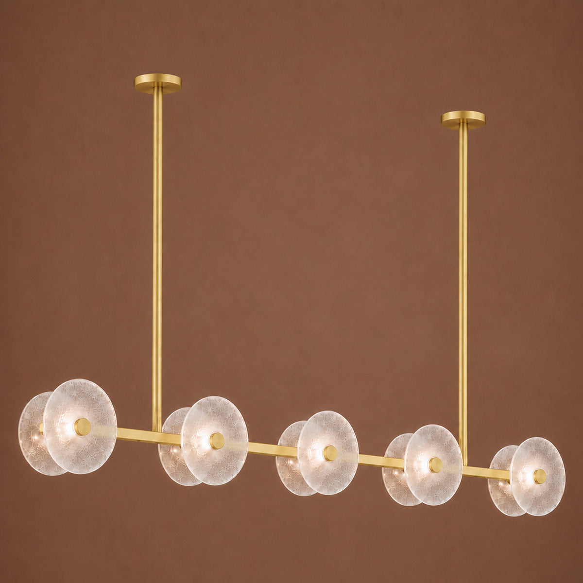 Cirkulos Halo 10 Light LED Linear Bar Pendant