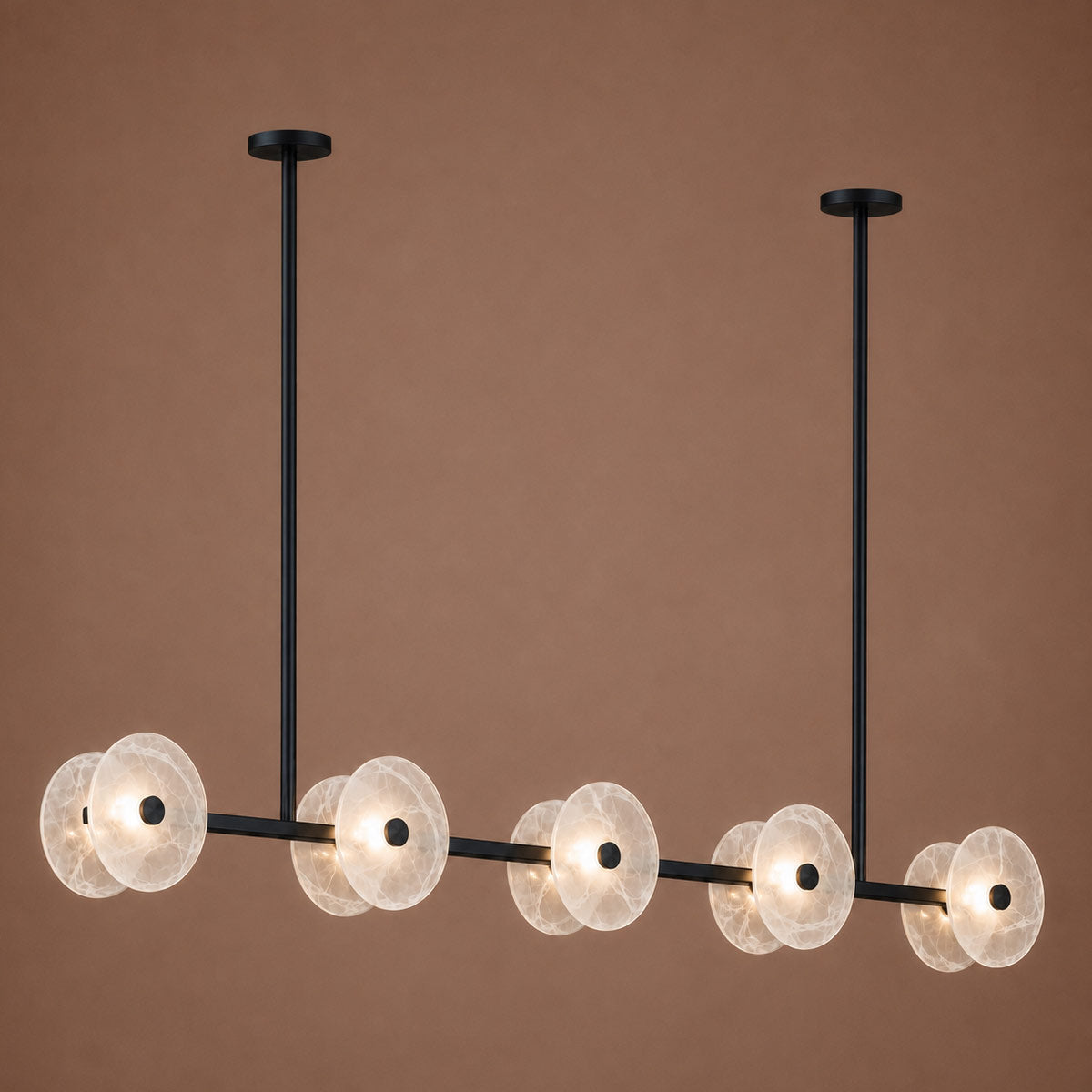 Cirkulos Halo 10 Light LED Linear Bar Pendant