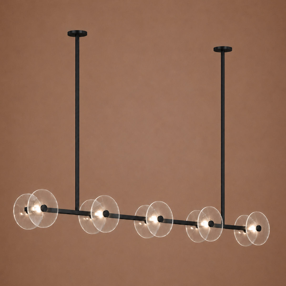 Cirkulos Halo 10 Light LED Linear Bar Pendant