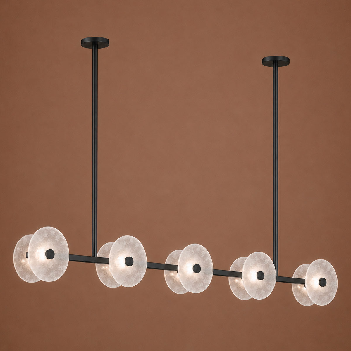 Cirkulos Halo 10 Light LED Linear Bar Pendant