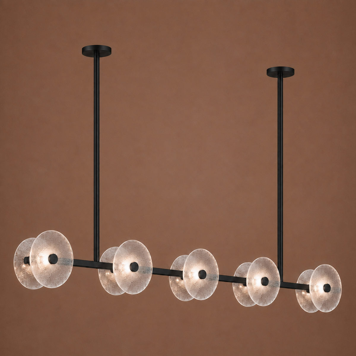 Cirkulos Halo 10 Light LED Linear Bar Pendant