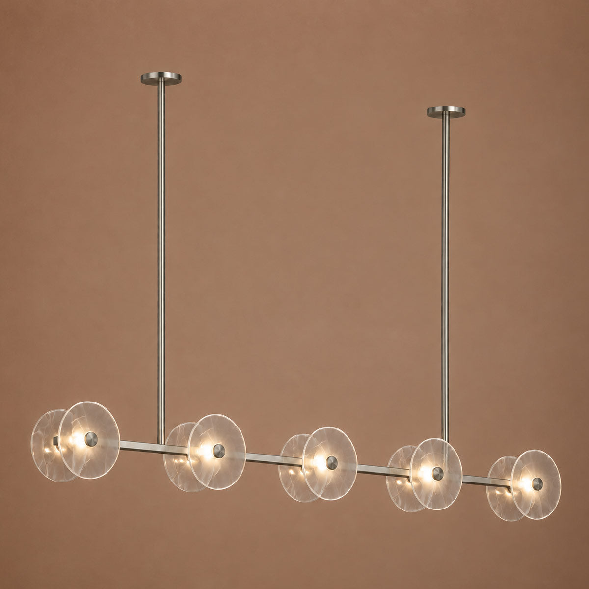 Cirkulos Halo 10 Light LED Linear Bar Pendant