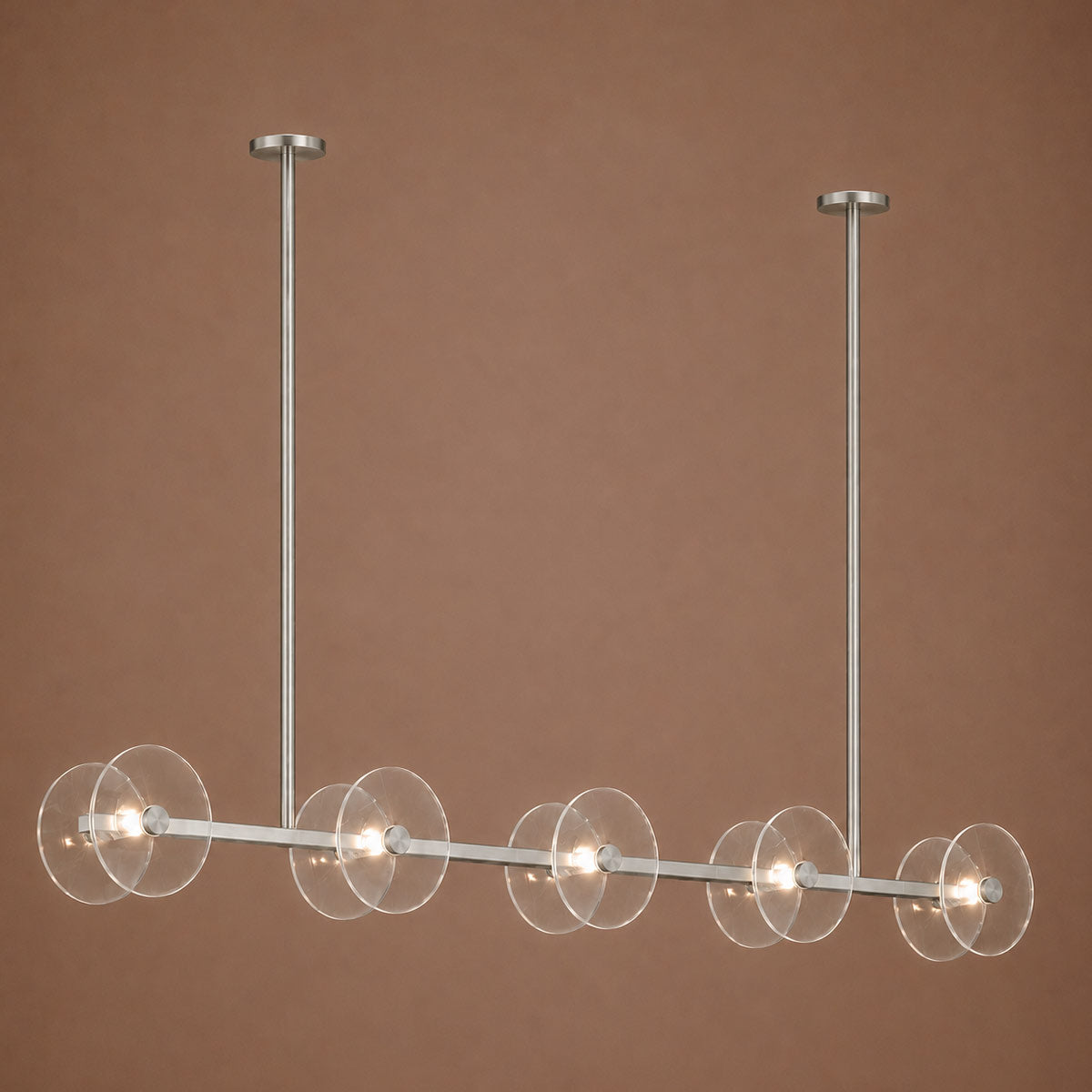 Cirkulos Halo 10 Light LED Linear Bar Pendant