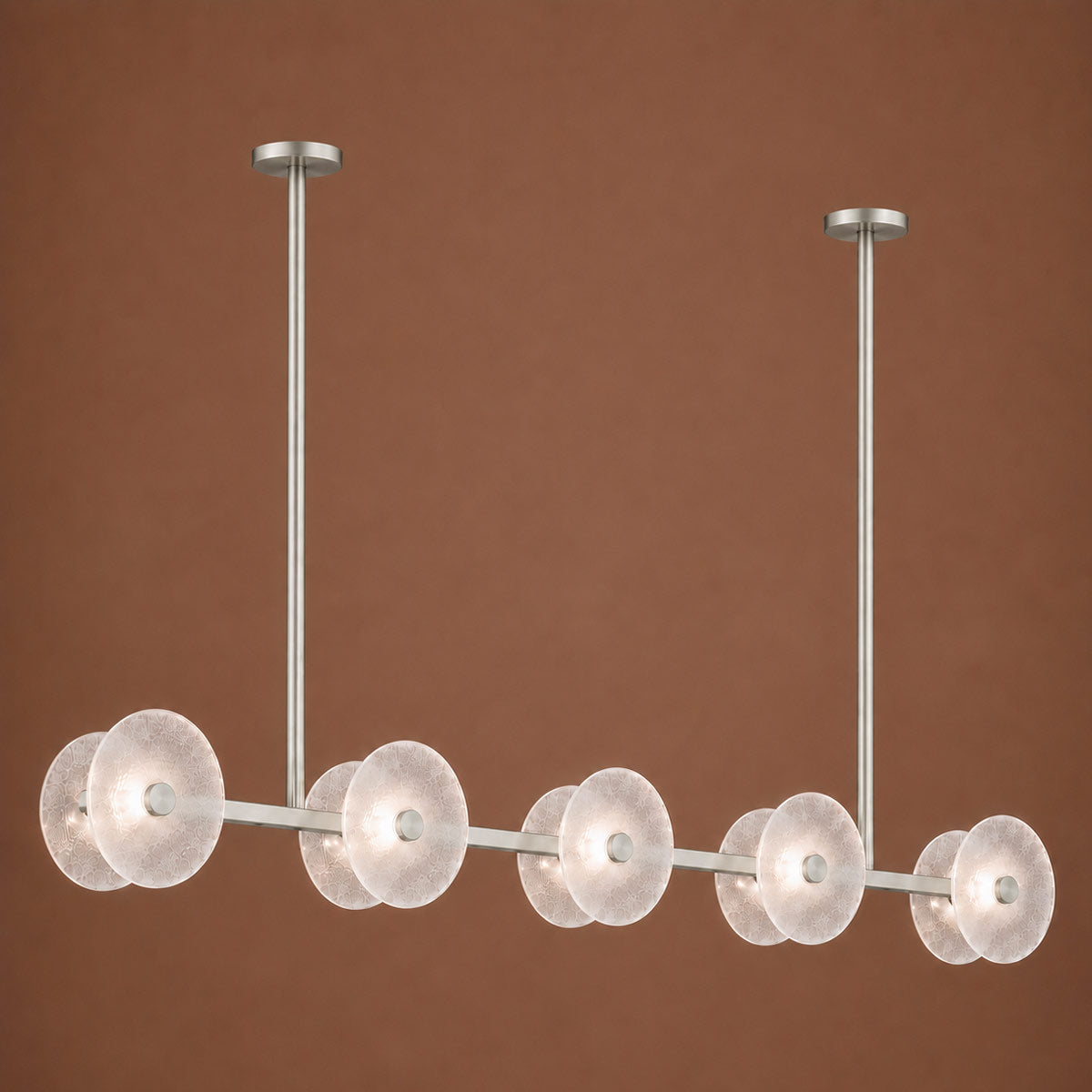Cirkulos Halo 10 Light LED Linear Bar Pendant