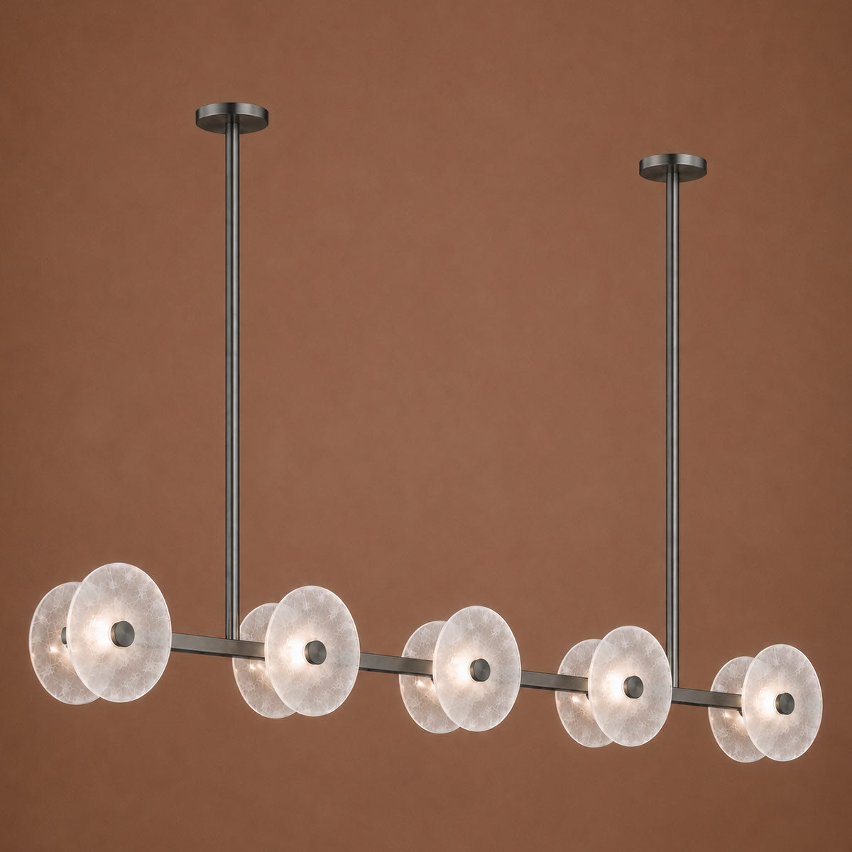 Cirkulos Halo 10 Light LED Linear Bar Pendant