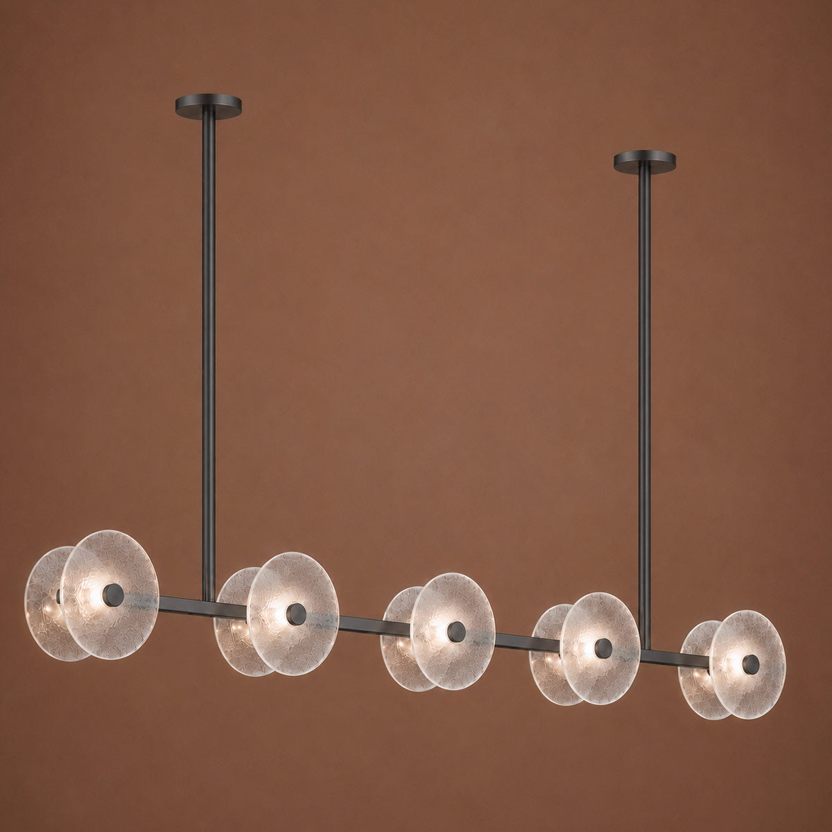 Cirkulos Halo 10 Light LED Linear Bar Pendant