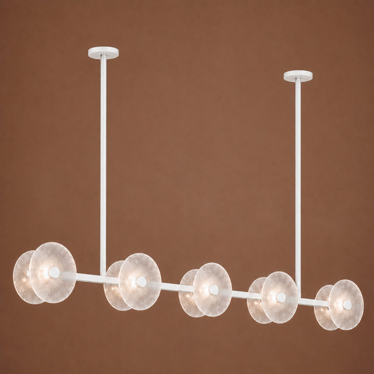 Cirkulos Halo 10 Light LED Linear Bar Pendant