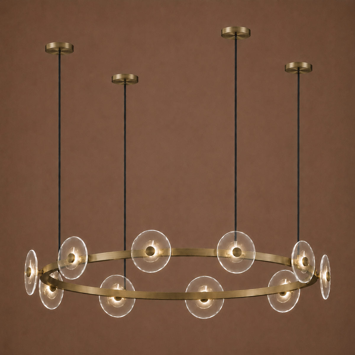 Cirkulos Halo 10 Light LED Round Pendant