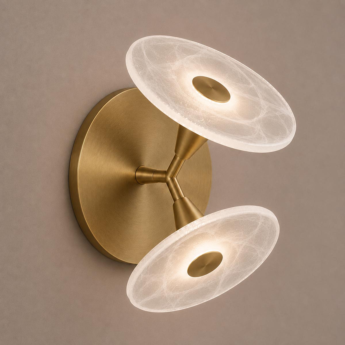 Cirkulos Halo 2 Light LED Angled Wall Light