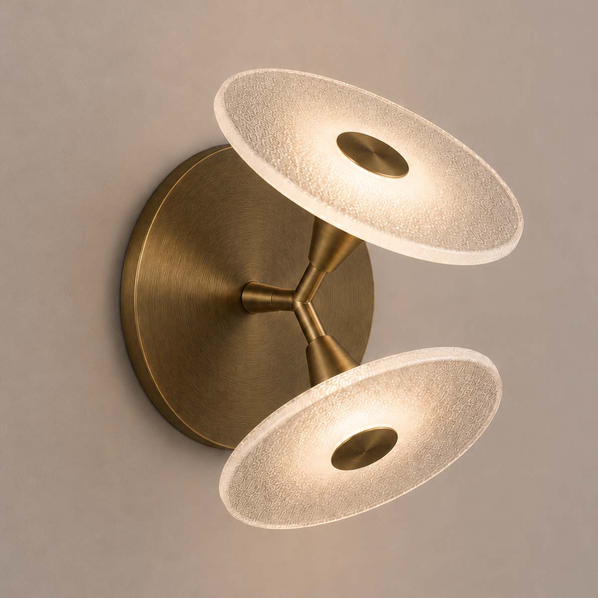 Cirkulos Halo 2 Light LED Angled Wall Light