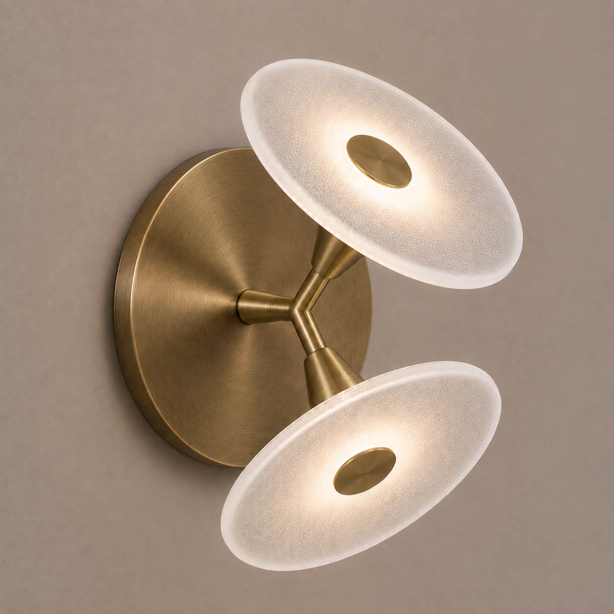 Cirkulos Halo 2 Light LED Angled Wall Light
