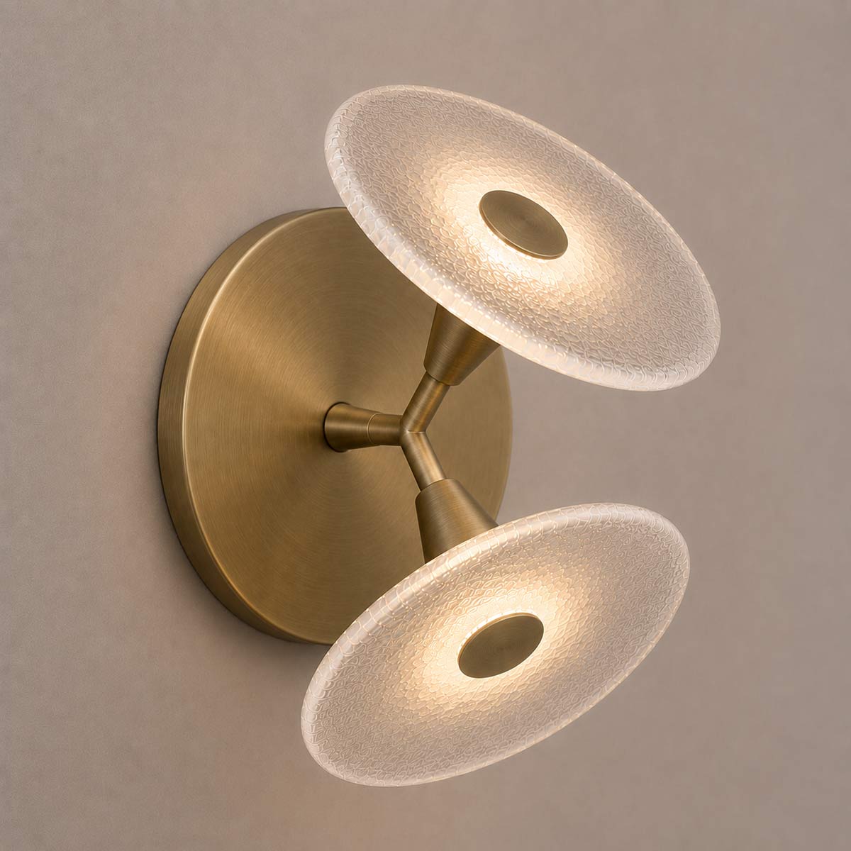 Cirkulos Halo 2 Light LED Angled Wall Light