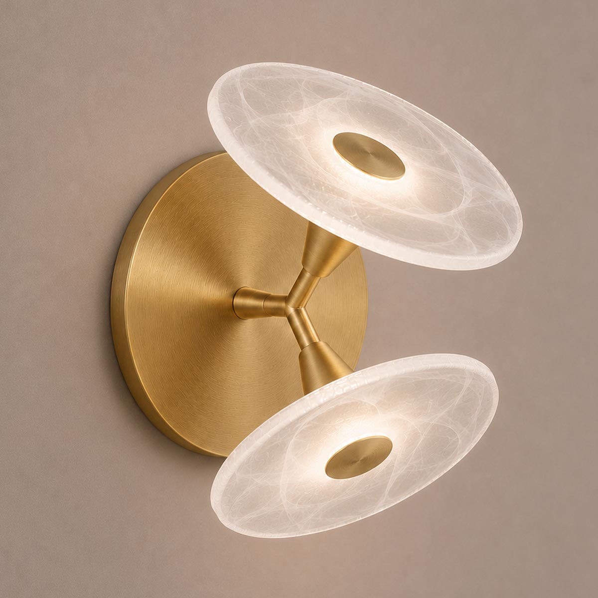 Cirkulos Halo 2 Light LED Angled Wall Light