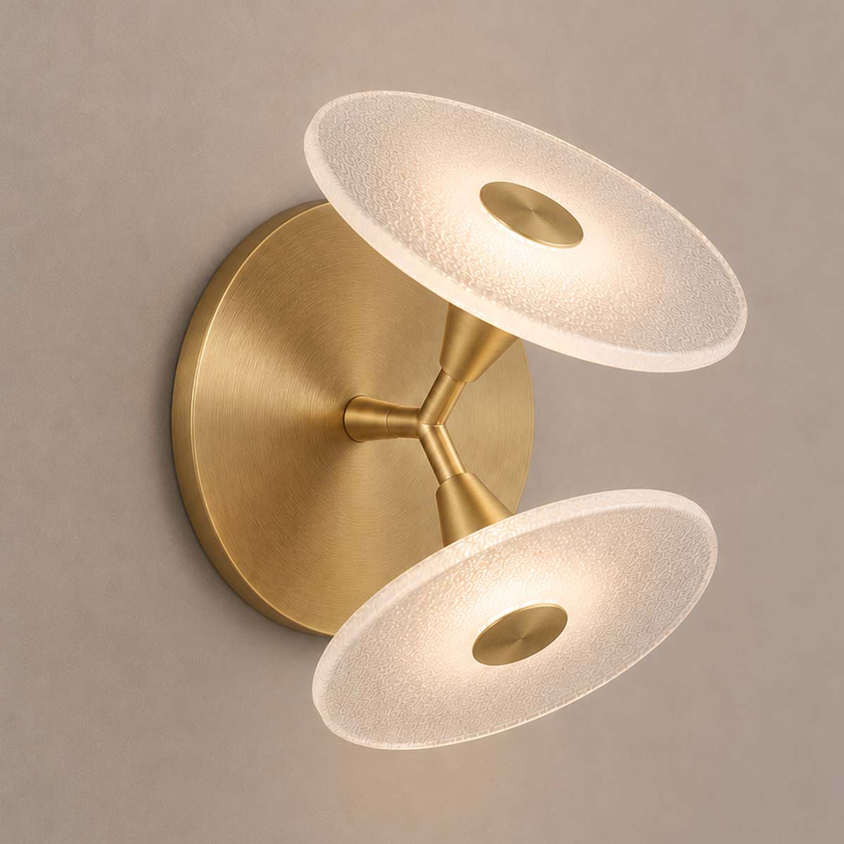 Cirkulos Halo 2 Light LED Angled Wall Light