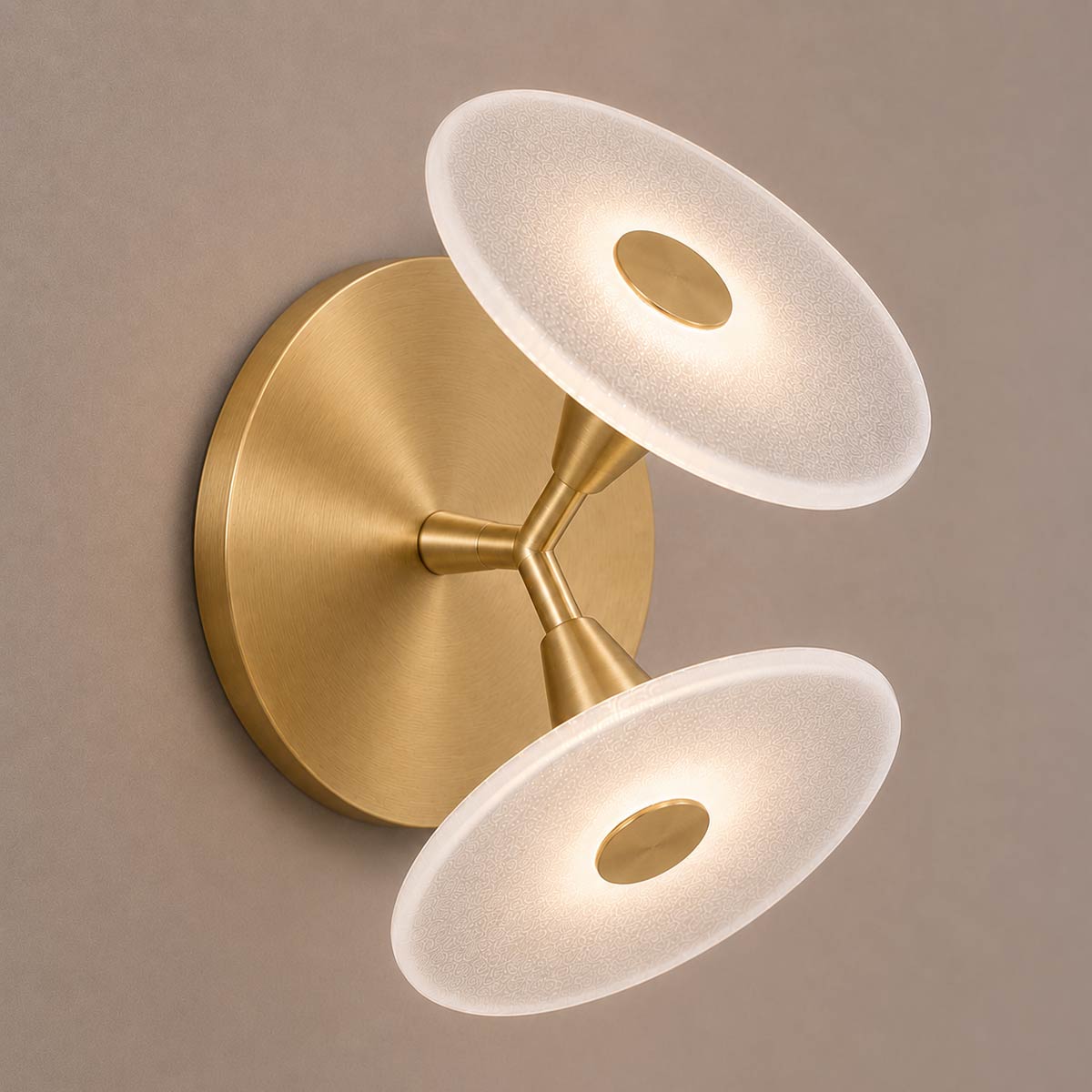 Cirkulos Halo 2 Light LED Angled Wall Light
