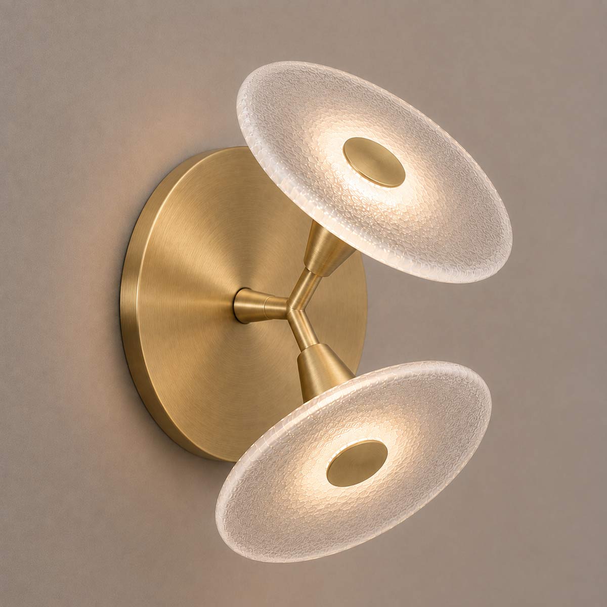 Cirkulos Halo 2 Light LED Angled Wall Light