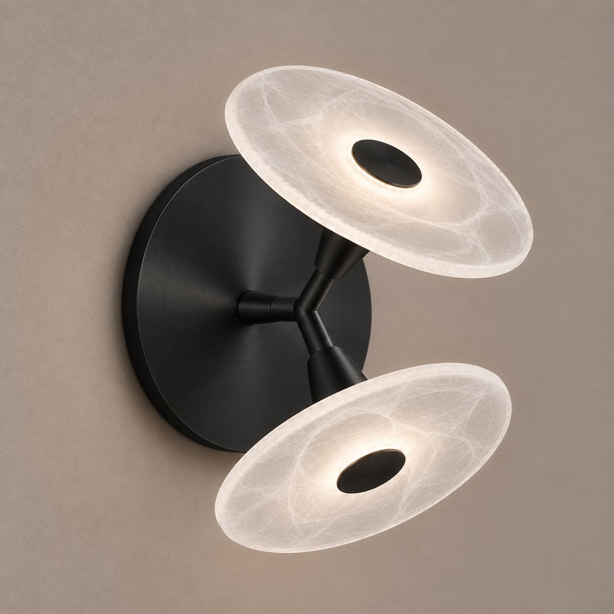 Cirkulos Halo 2 Light LED Angled Wall Light