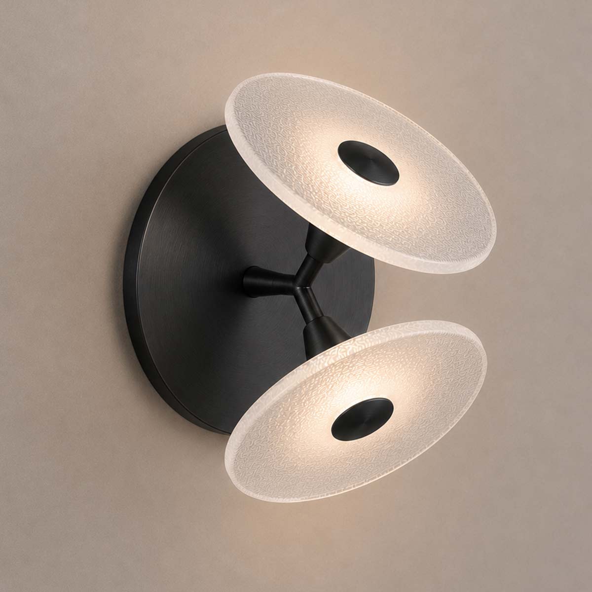 Cirkulos Halo 2 Light LED Angled Wall Light