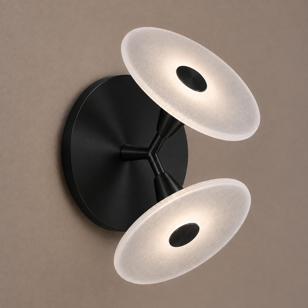 Cirkulos Halo 2 Light LED Angled Wall Light