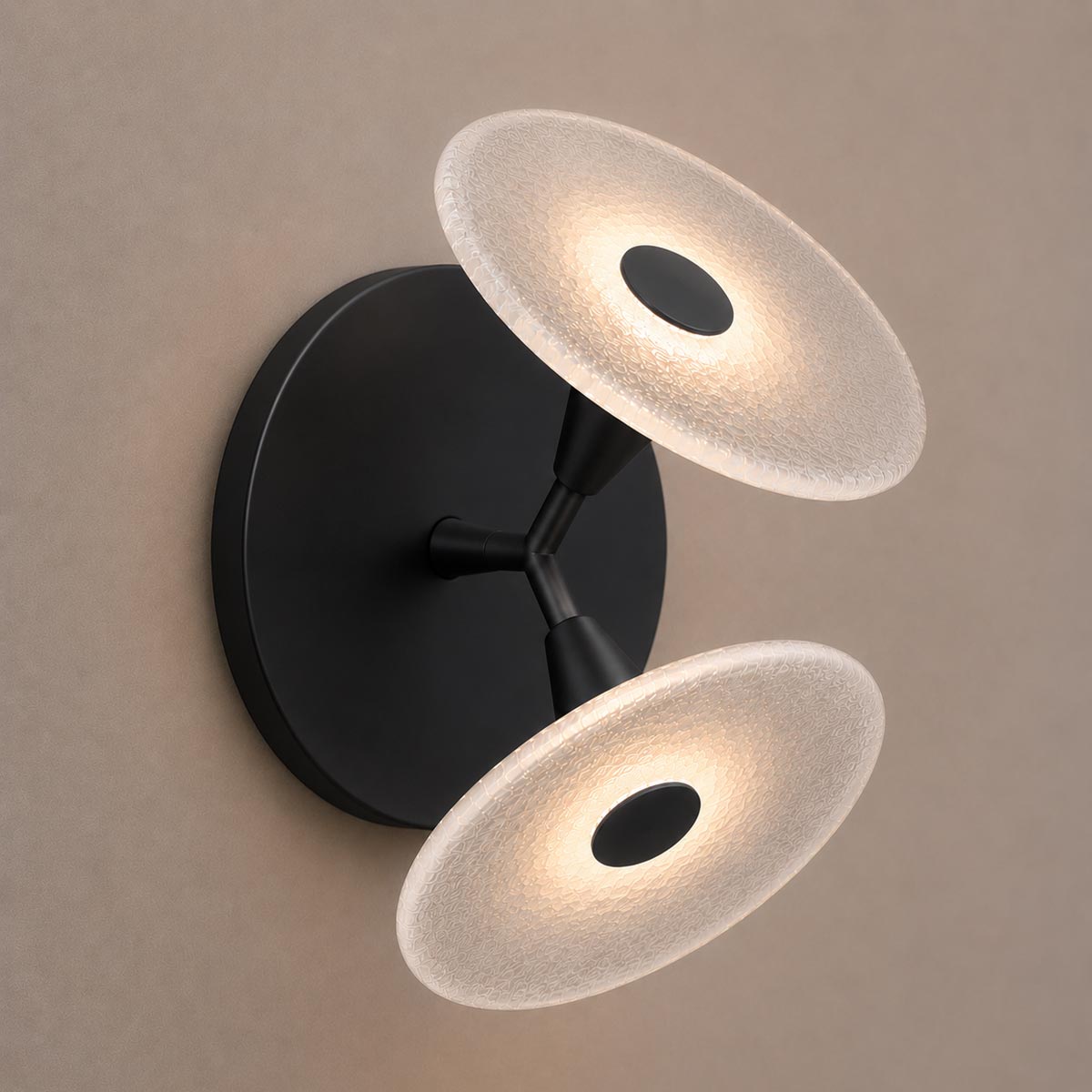 Cirkulos Halo 2 Light LED Angled Wall Light