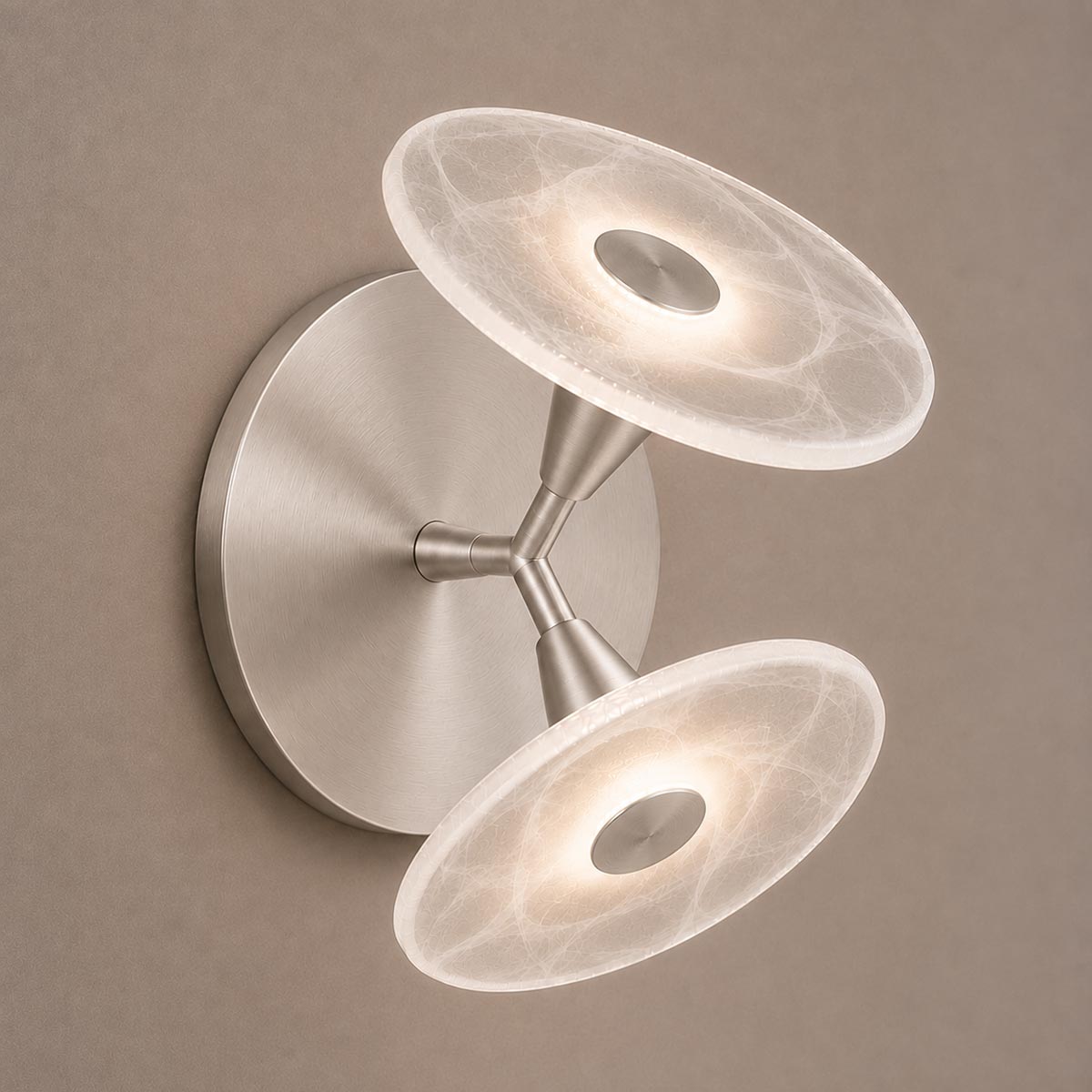 Cirkulos Halo 2 Light LED Angled Wall Light