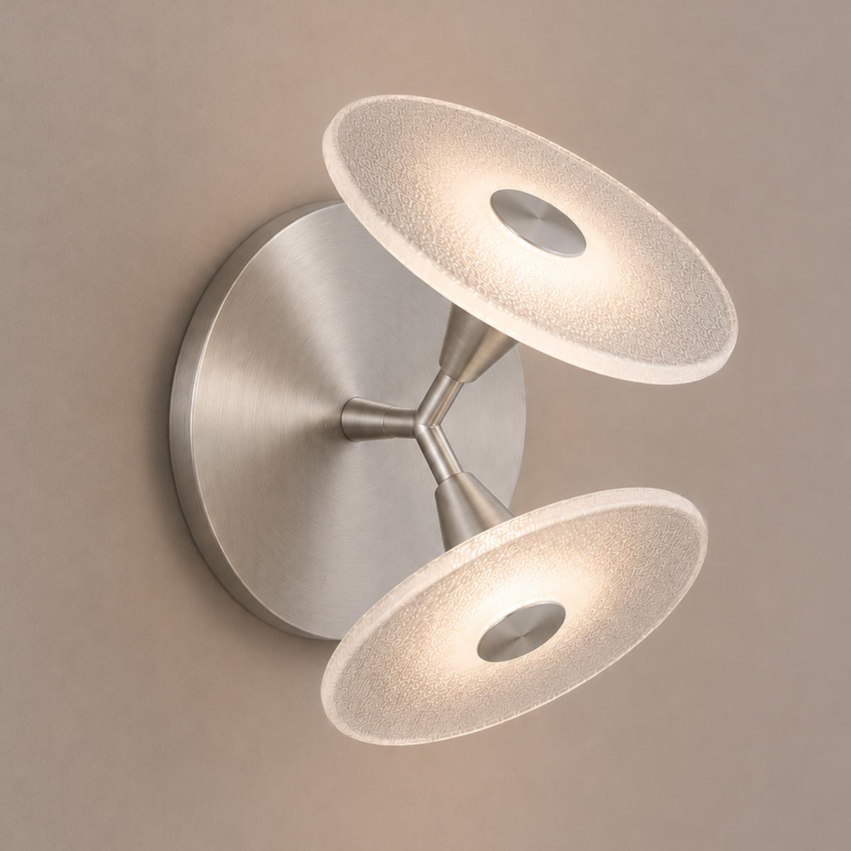 Cirkulos Halo 2 Light LED Angled Wall Light