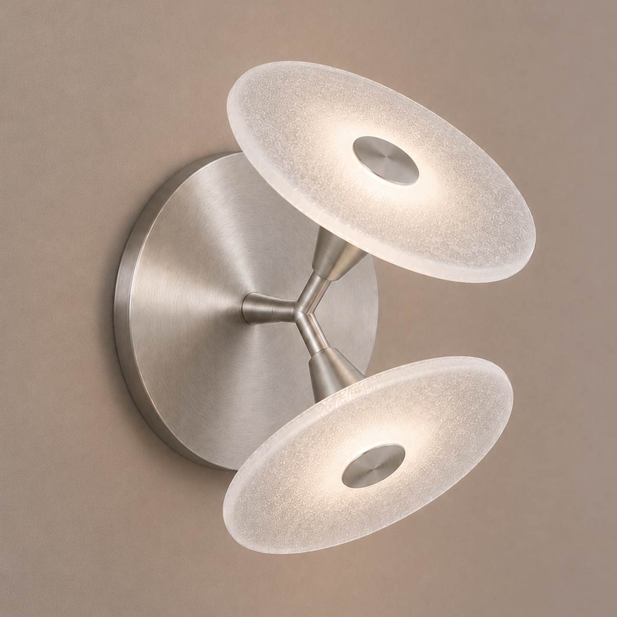 Cirkulos Halo 2 Light LED Angled Wall Light