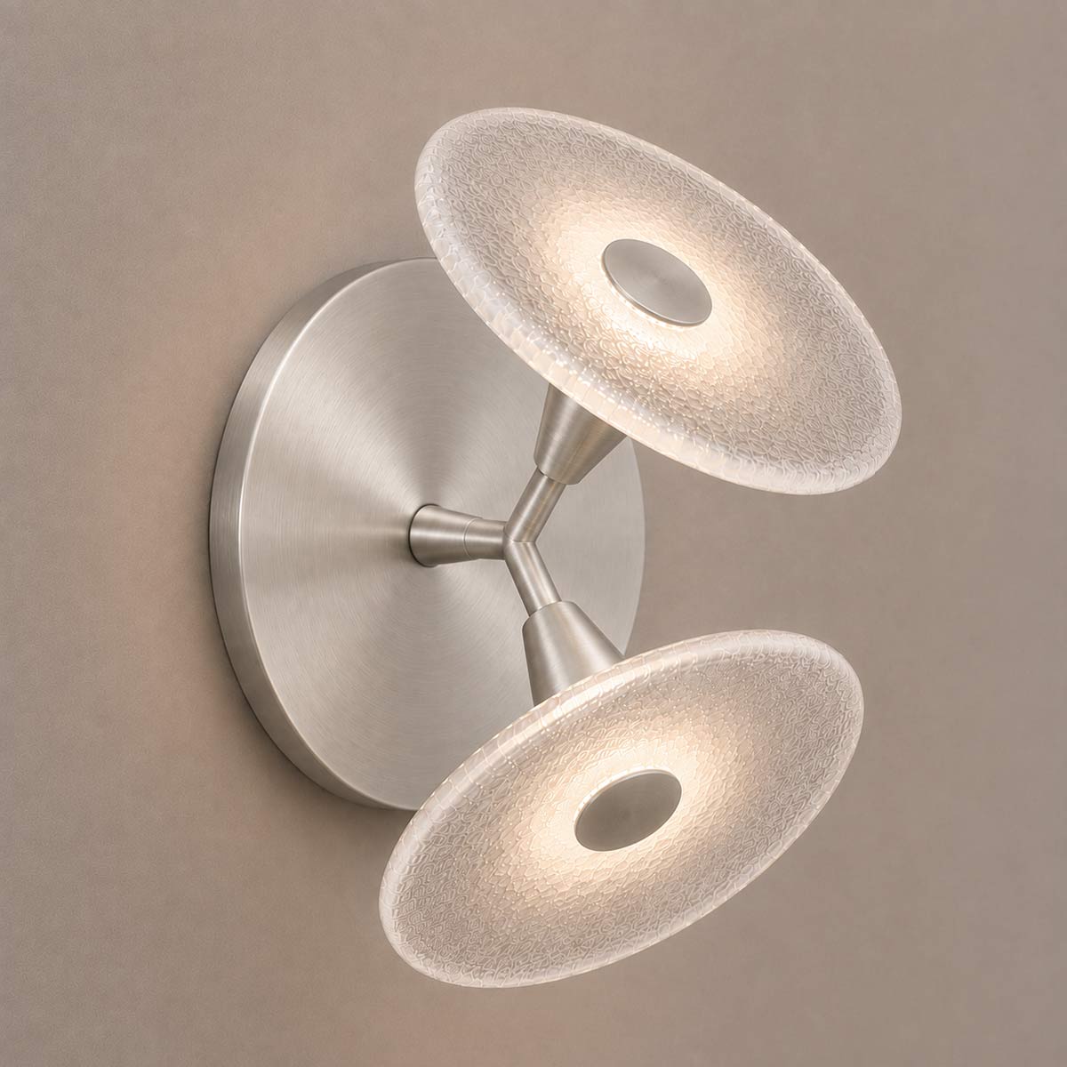 Cirkulos Halo 2 Light LED Angled Wall Light