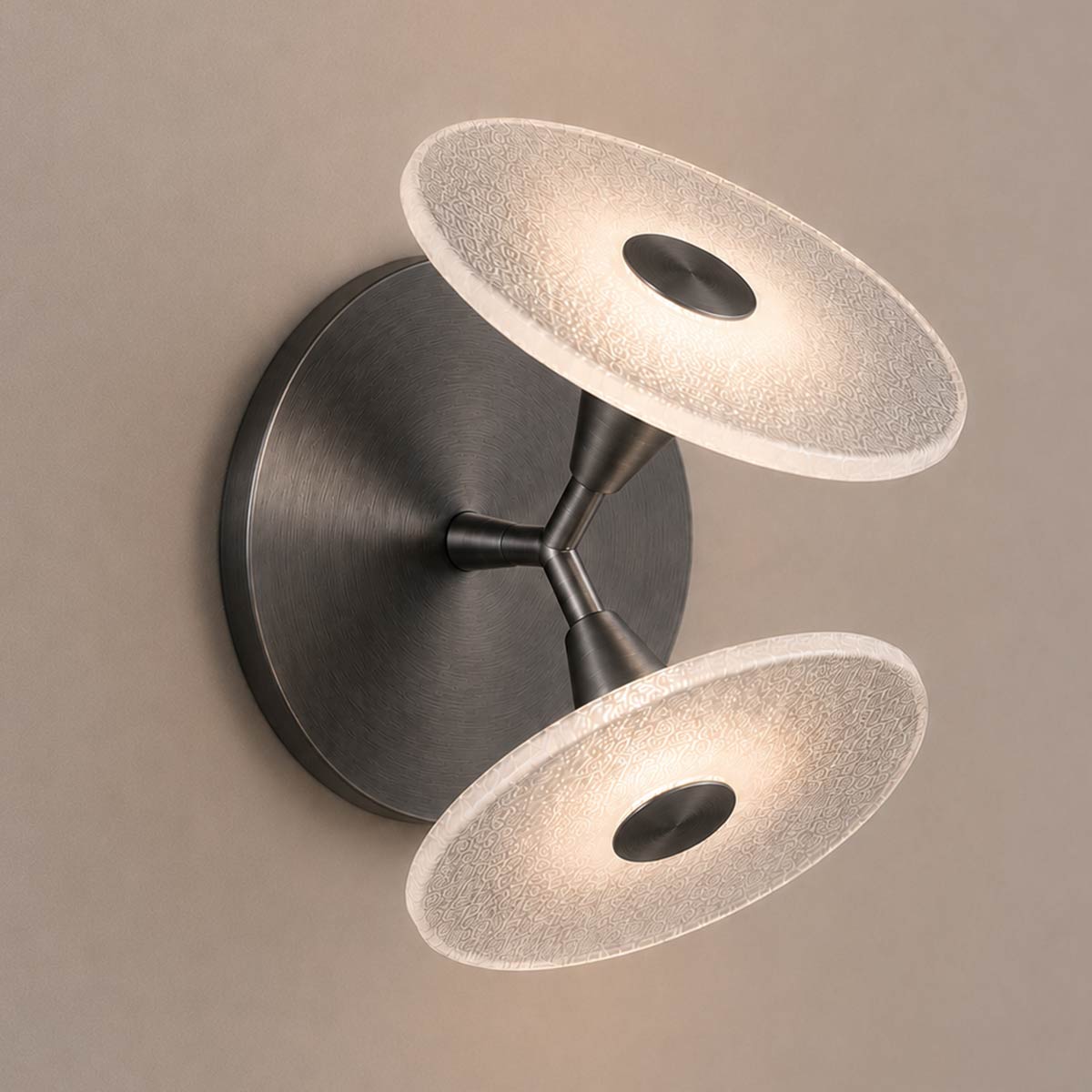 Cirkulos Halo 2 Light LED Angled Wall Light