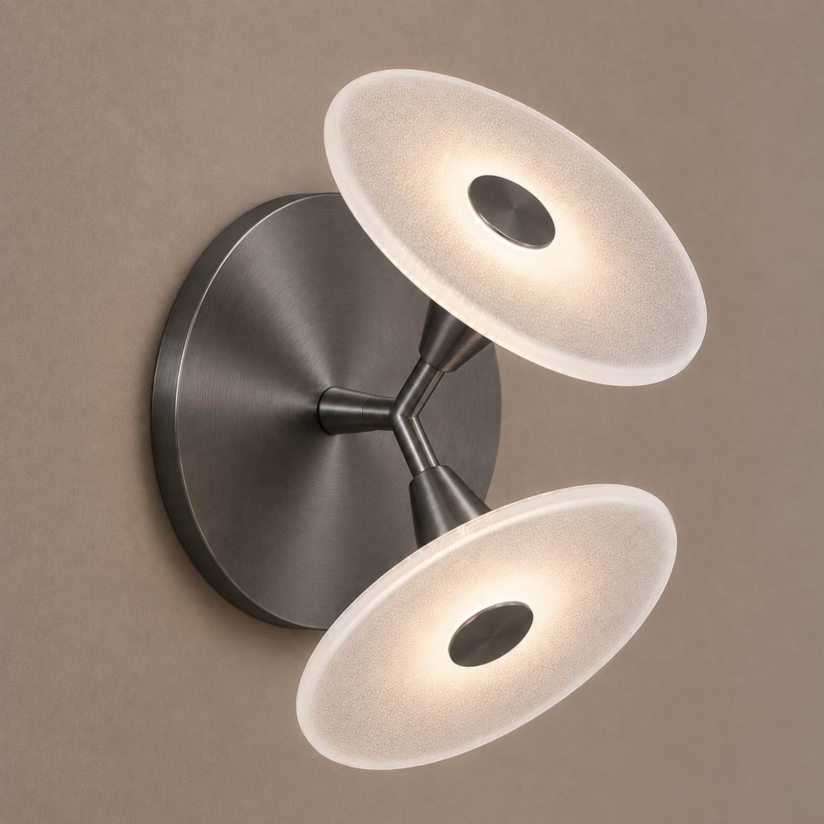 Cirkulos Halo 2 Light LED Angled Wall Light