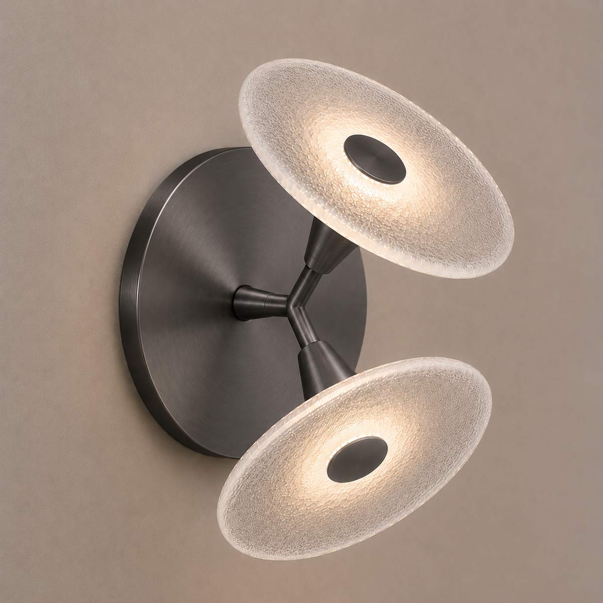 Cirkulos Halo 2 Light LED Angled Wall Light
