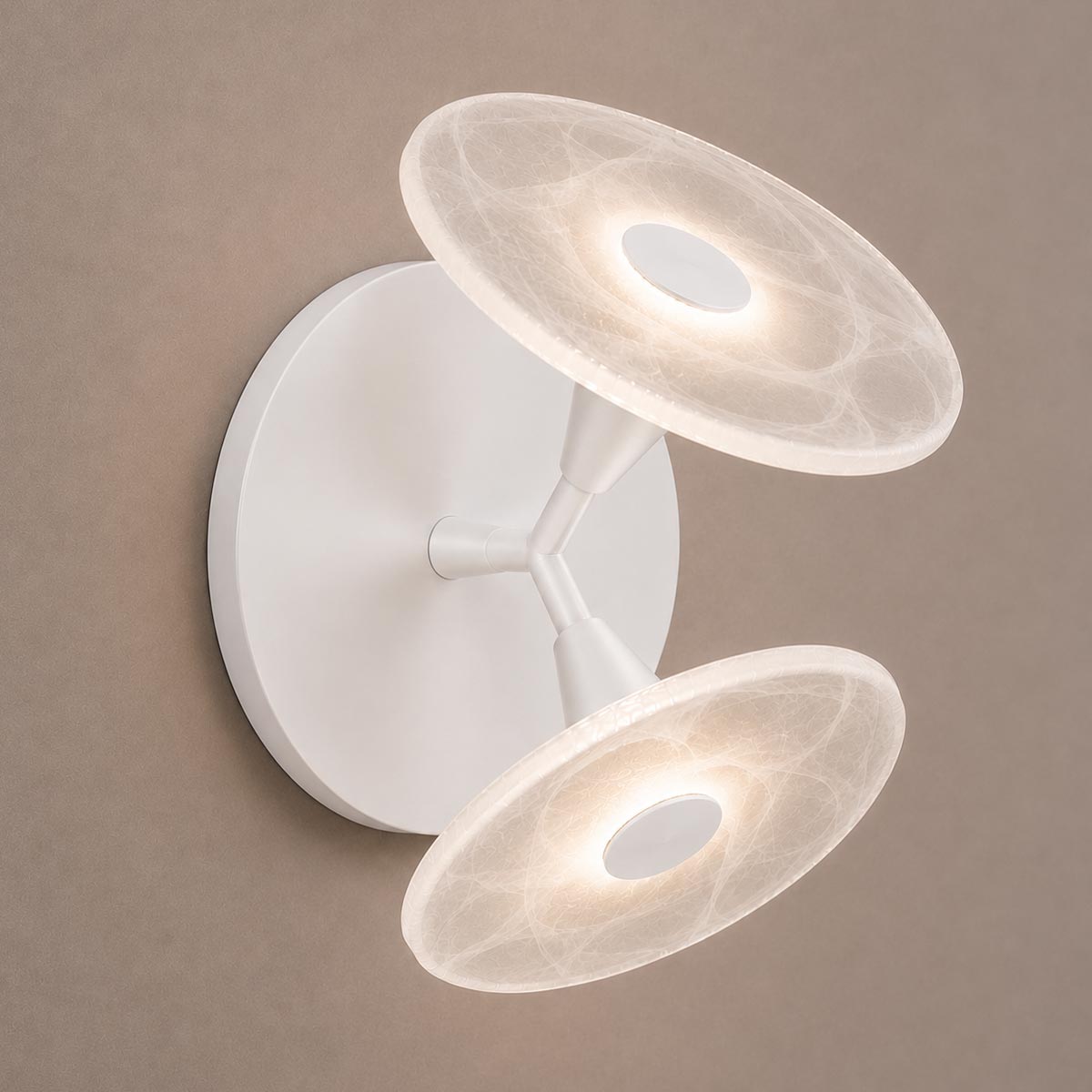 Cirkulos Halo 2 Light LED Angled Wall Light