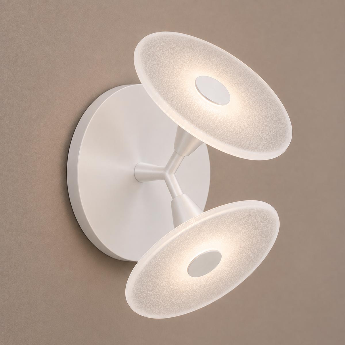 Cirkulos Halo 2 Light LED Angled Wall Light