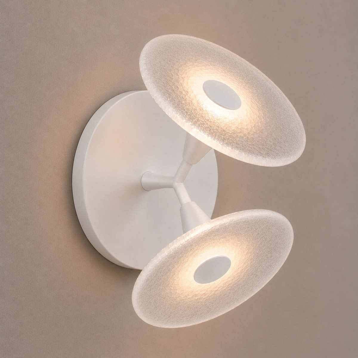 Cirkulos Halo 2 Light LED Angled Wall Light