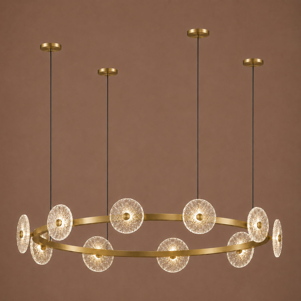 Cirkulos Iris 10 Light LED Round Pendant