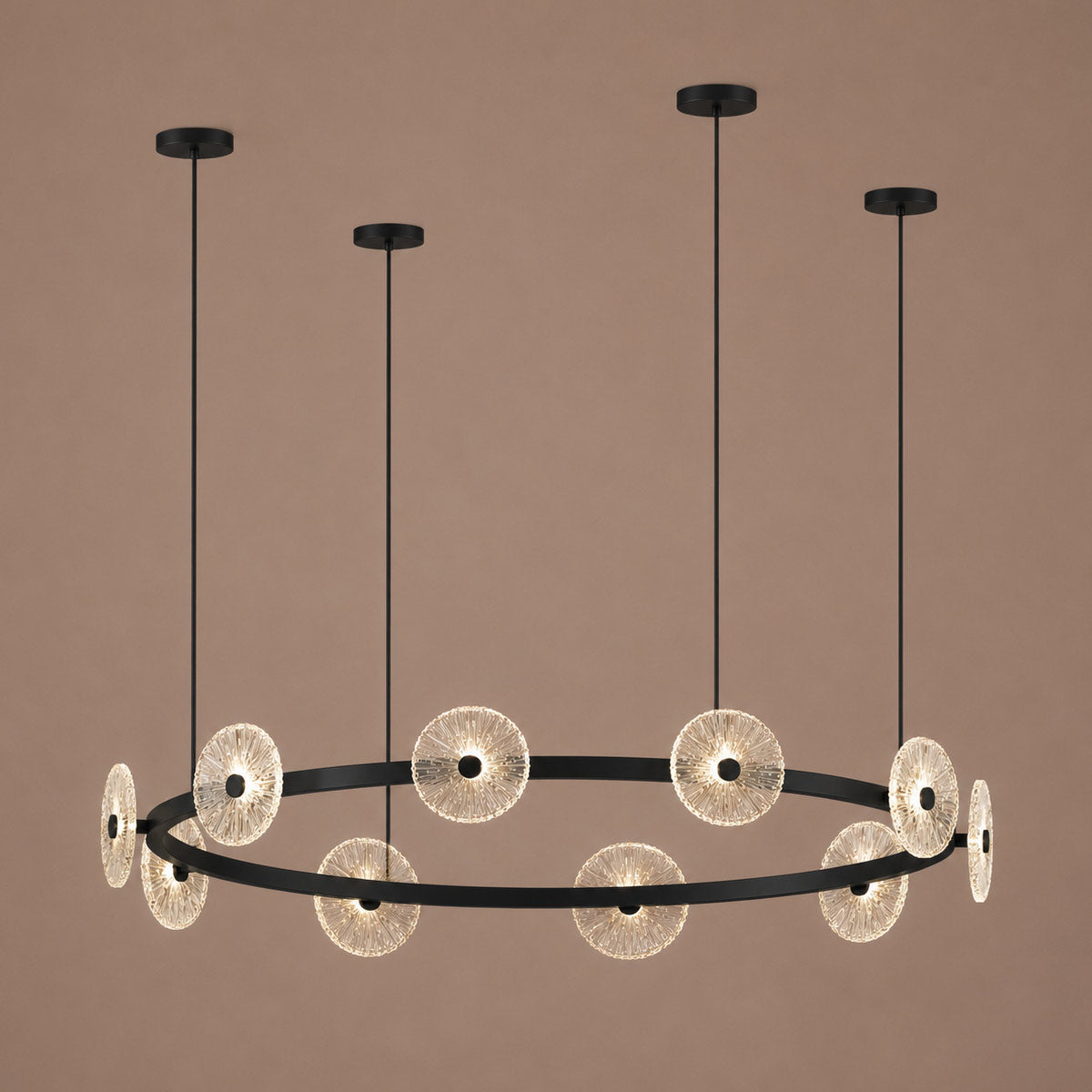 Cirkulos Iris 10 Light LED Round Pendant