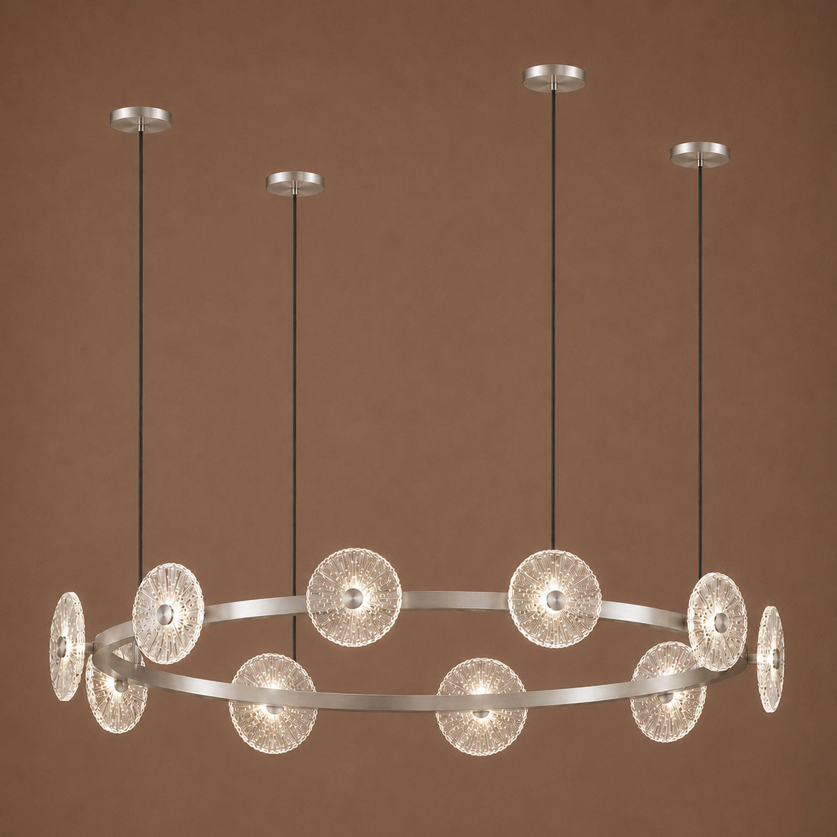 Cirkulos Iris 10 Light LED Round Pendant
