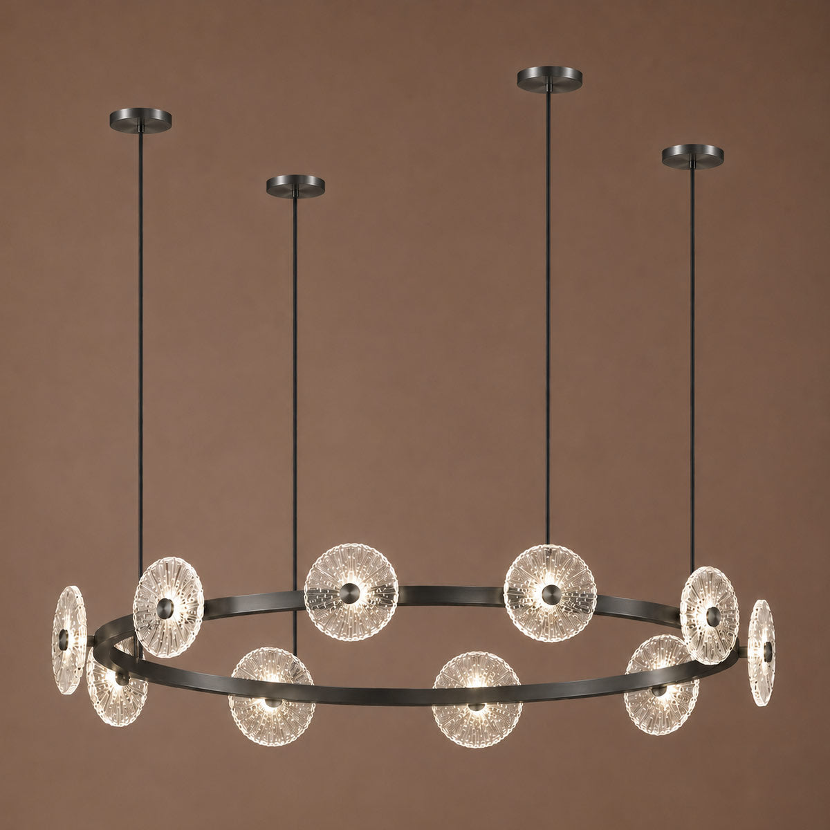 Cirkulos Iris 10 Light LED Round Pendant
