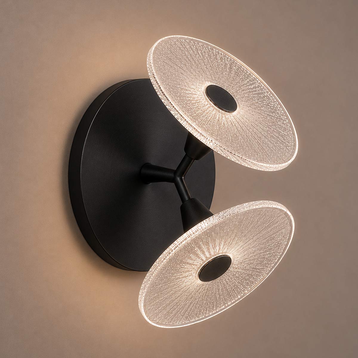 Cirkulos Iris 2 Light LED Angled Wall Light