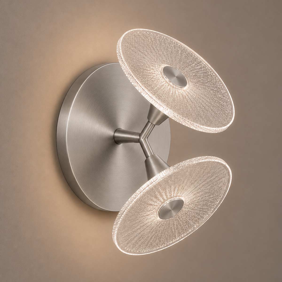 Cirkulos Iris 2 Light LED Angled Wall Light