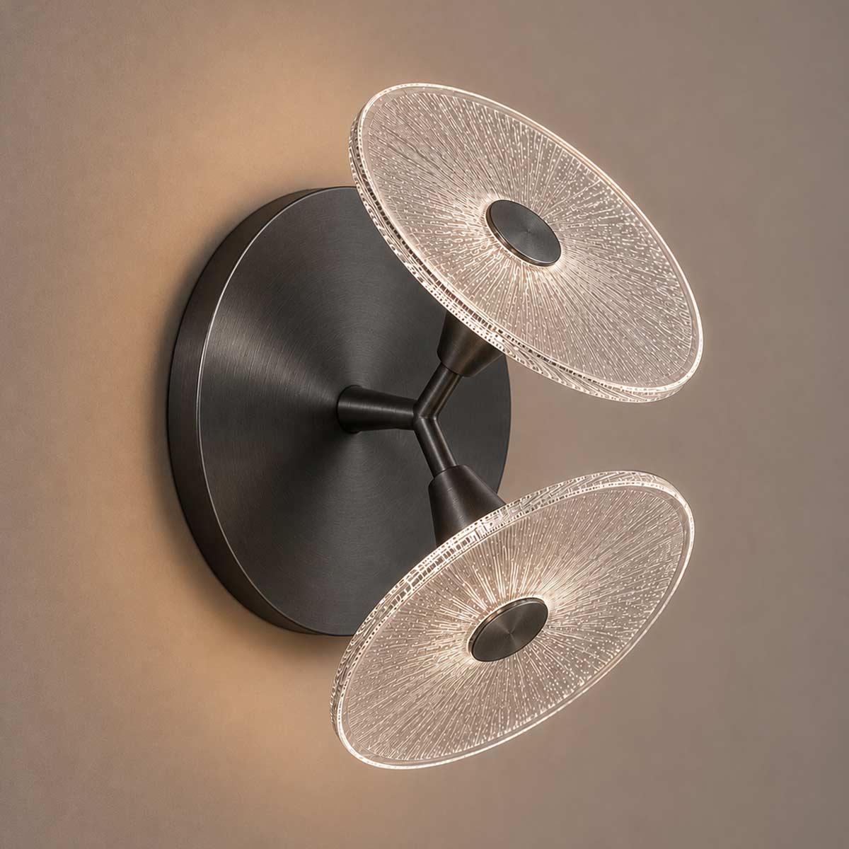 Cirkulos Iris 2 Light LED Angled Wall Light