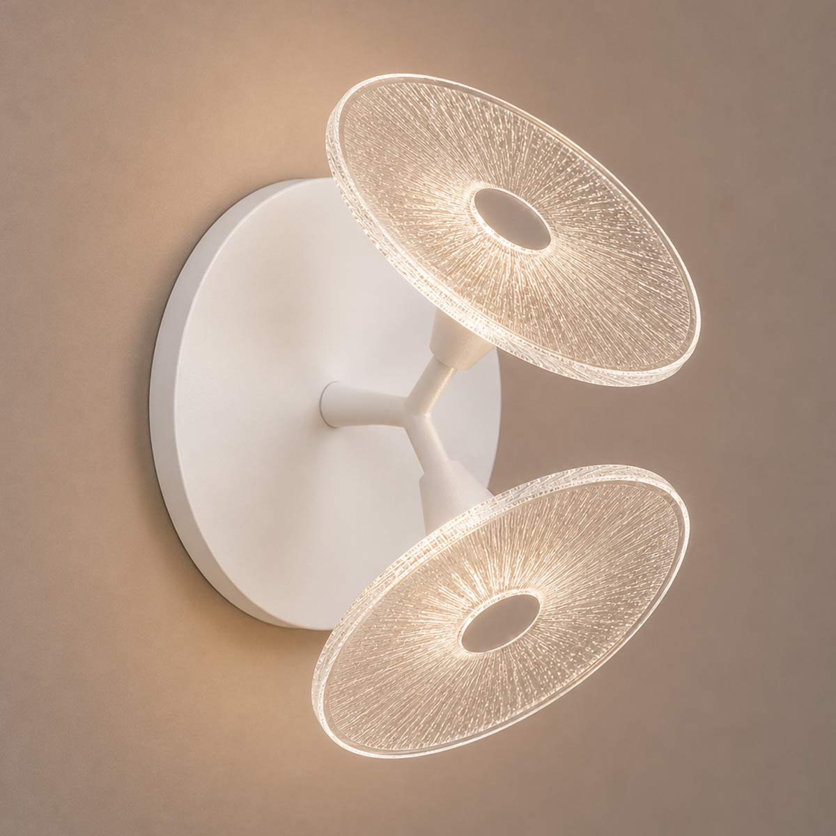 Cirkulos Iris 2 Light LED Angled Wall Light