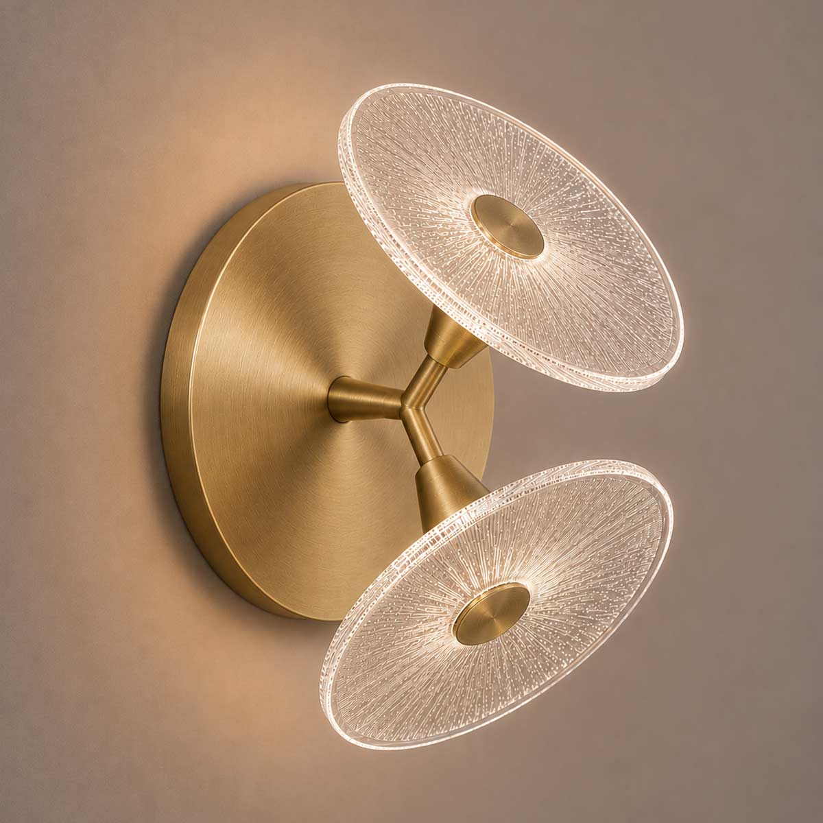Cirkulos Iris 2 Light LED Angled Wall Light