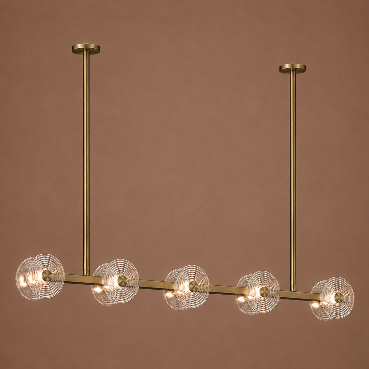Cirkulos Lunos 10 Light LED Linear Bar Pendant
