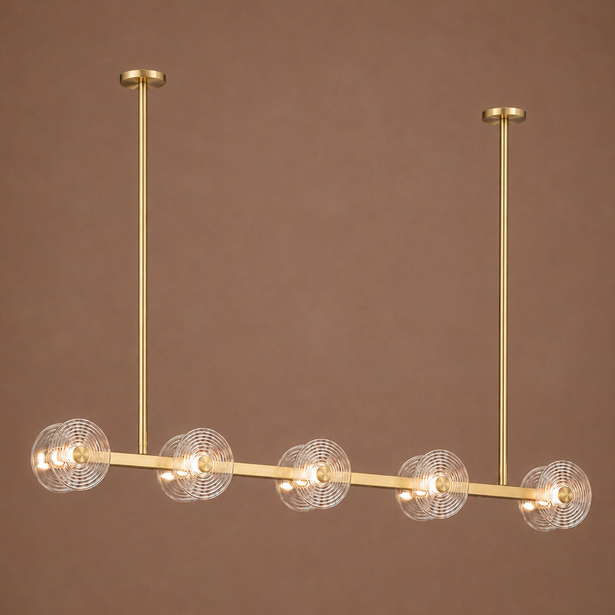 Cirkulos Lunos 10 Light LED Linear Bar Pendant