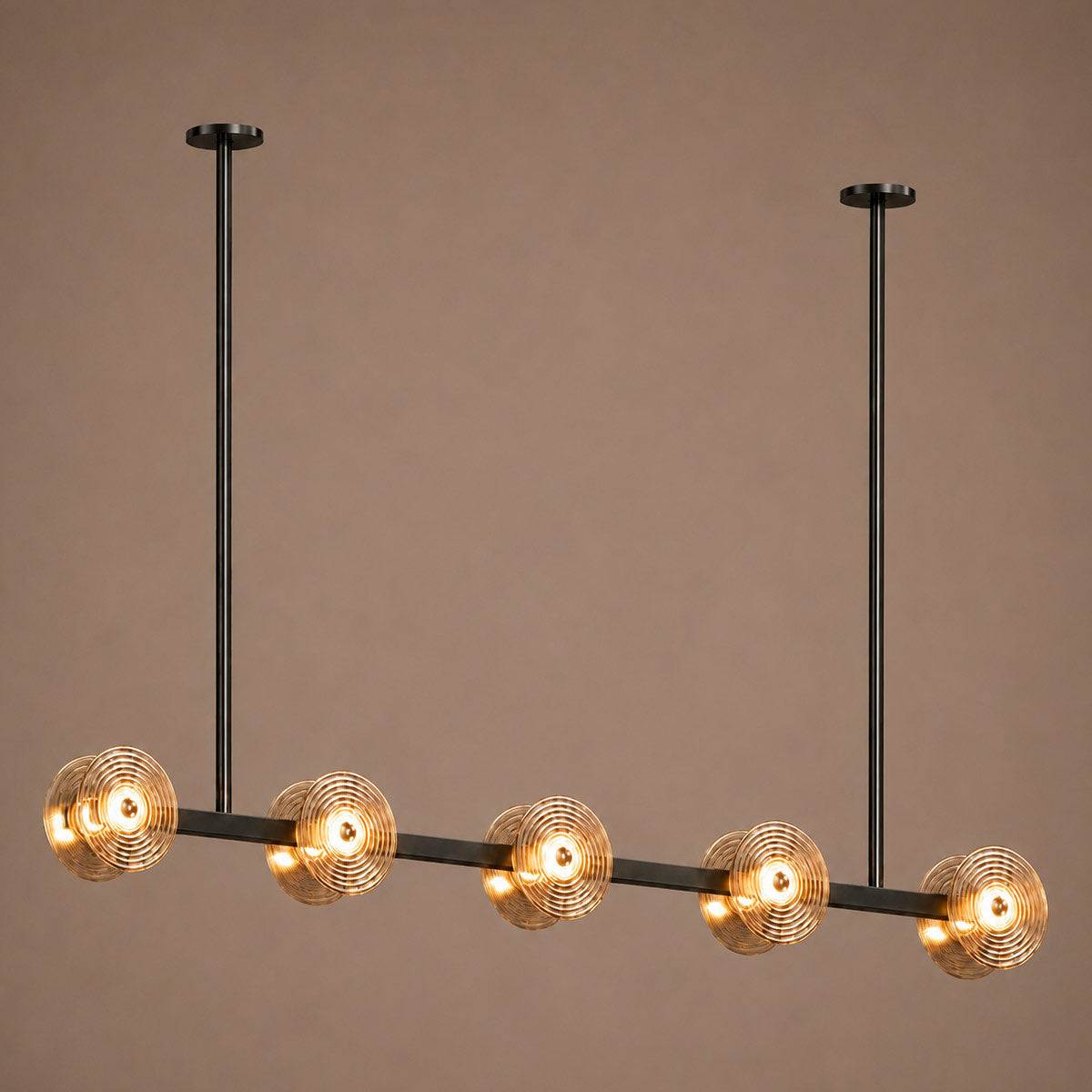 Cirkulos Lunos 10 Light LED Linear Bar Pendant