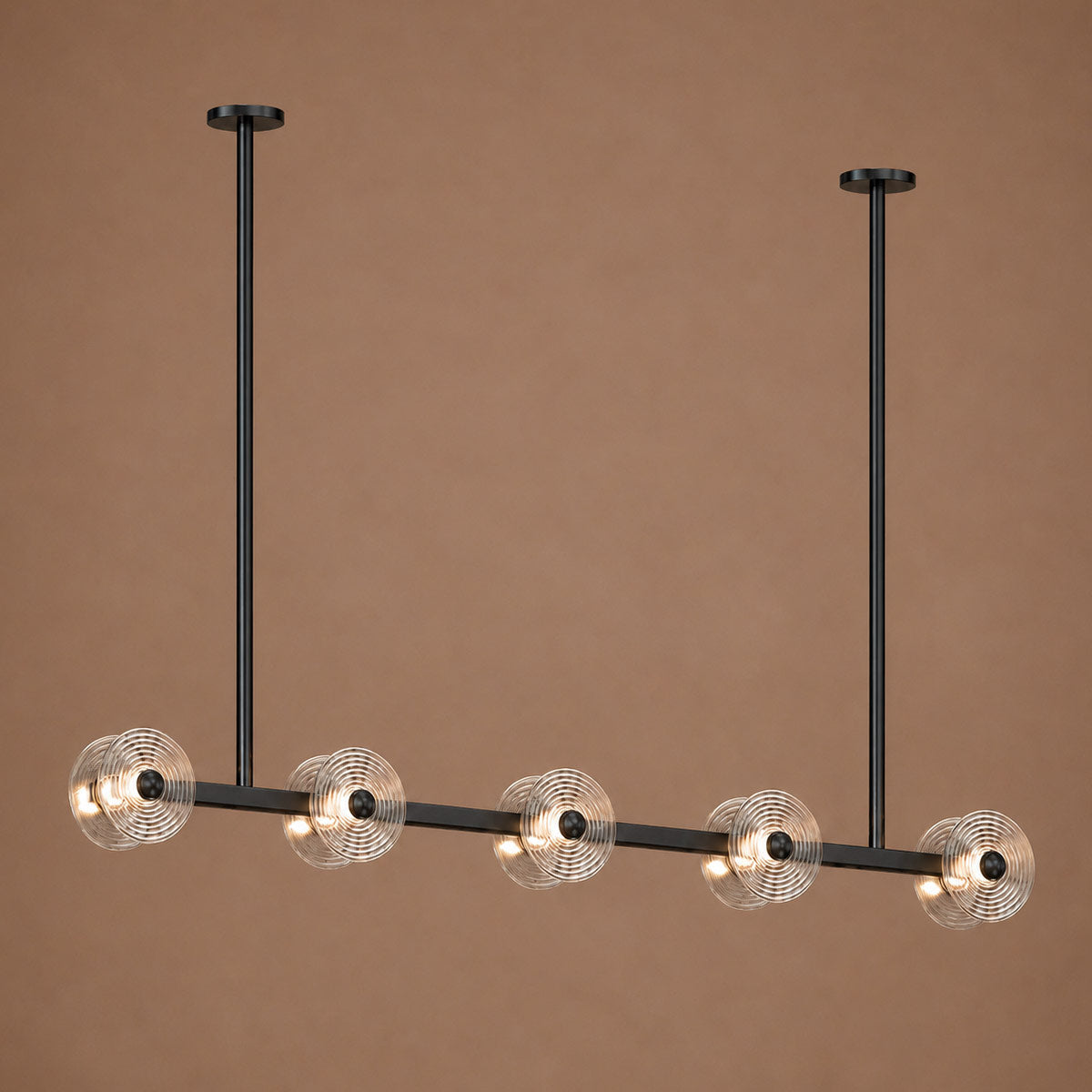 Cirkulos Lunos 10 Light LED Linear Bar Pendant