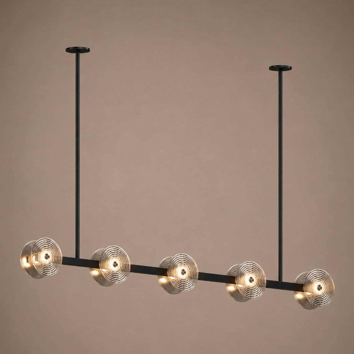 Cirkulos Lunos 10 Light LED Linear Bar Pendant