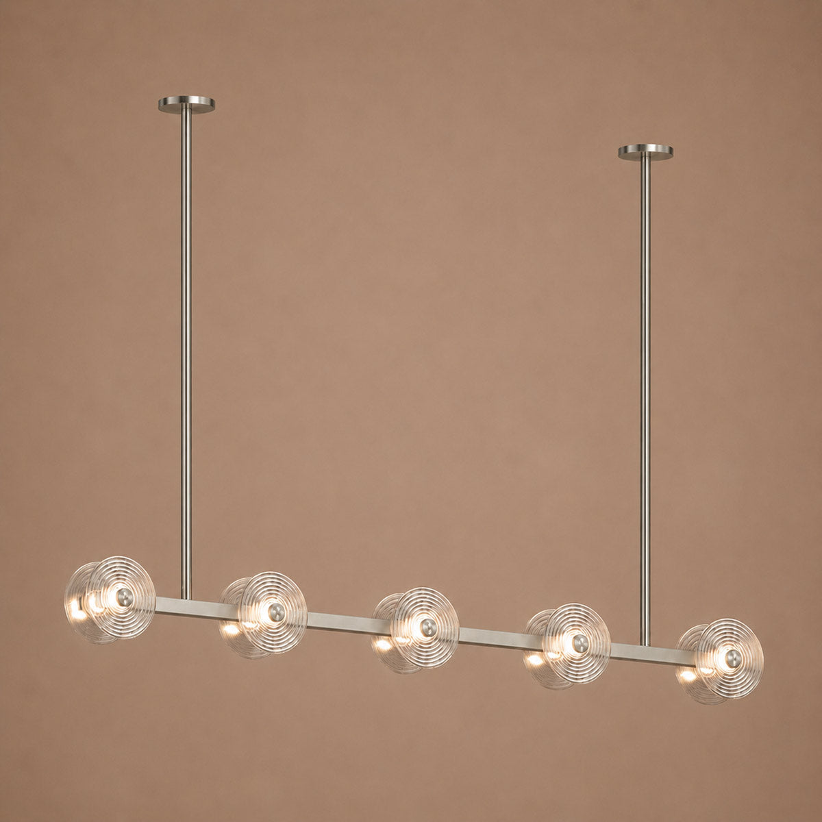 Cirkulos Lunos 10 Light LED Linear Bar Pendant