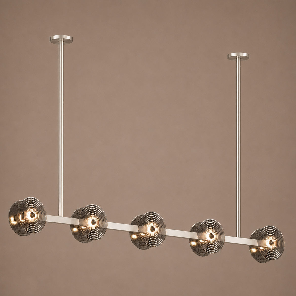 Cirkulos Lunos 10 Light LED Linear Bar Pendant